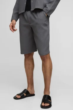 Jort à taille élastiquée plissée