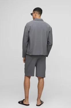 Jort à taille élastiquée plissée