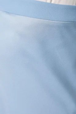 Jupe Ajustée à Détails Satinés