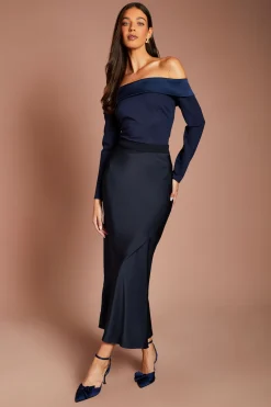 Coast Jupe Ajustée À Détails Satinés<Femme Jupes|Jupes