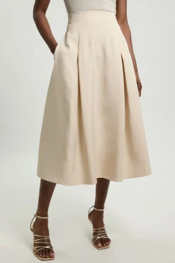 KarenMillen Jupe Ample Ajustée En Mélange De Viscose<Femme Jupes|Jupes