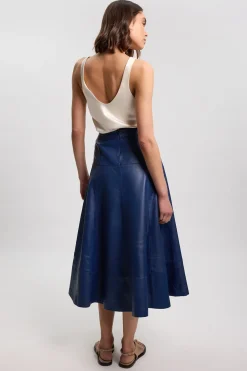 KarenMillen Jupe Ample En Cuir<Femme Jupes|Jupes