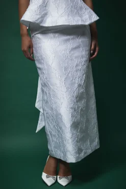 Jupe Crayon Jacquard Lisa Tan