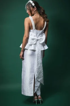 Jupe Crayon Jacquard Lisa Tan