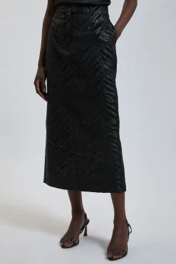 KarenMillen Jupe Crayon À Jacquard Zébré<Femme Jupes|Jupes
