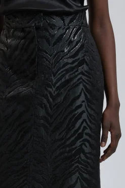 KarenMillen Jupe Crayon À Jacquard Zébré<Femme Jupes|Jupes