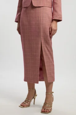 KarenMillen Jupe Crayon Midi Ajustée À Carreaux<Femme Jupes|Jupes