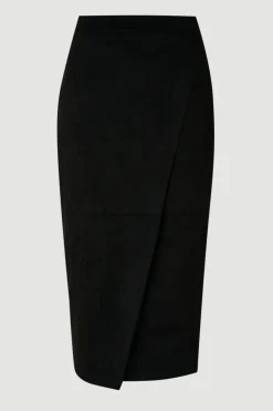 Jupe Crayon Midi En Synthétiquecuir