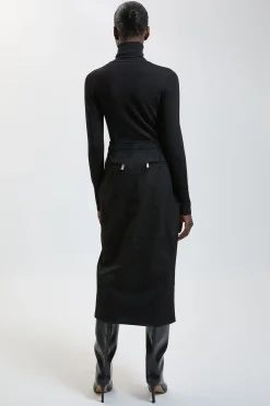 Jupe Crayon Midi En Synthétiquecuir