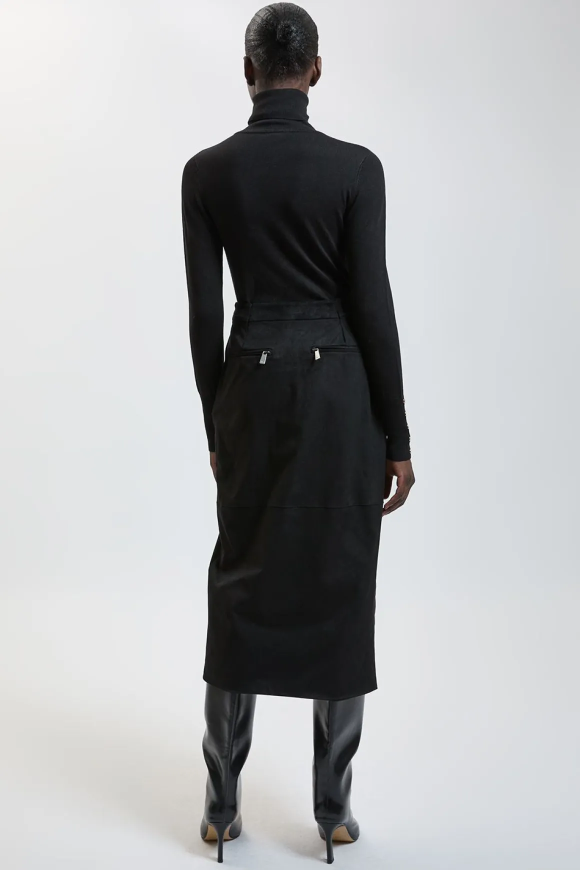 Jupe Crayon Midi En Synthétiquecuir