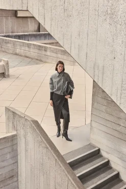 Jupe Crayon Midi En Synthétiquecuir