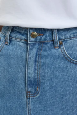 KarenMillen Jupe Crayon Mi-Longue en Denim 5 Poches<Femme Jupes|Denim