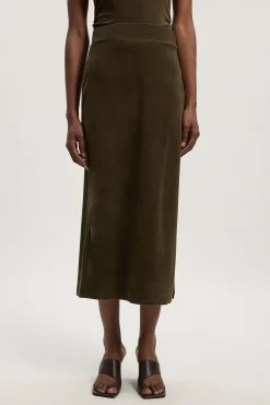 KarenMillen Jupe Crayon Mi-Longue en Jersey Texturé Brossé<Femme Jupes|Jupes