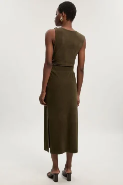 KarenMillen Jupe Crayon Mi-Longue en Jersey Texturé Brossé<Femme Jupes|Jupes