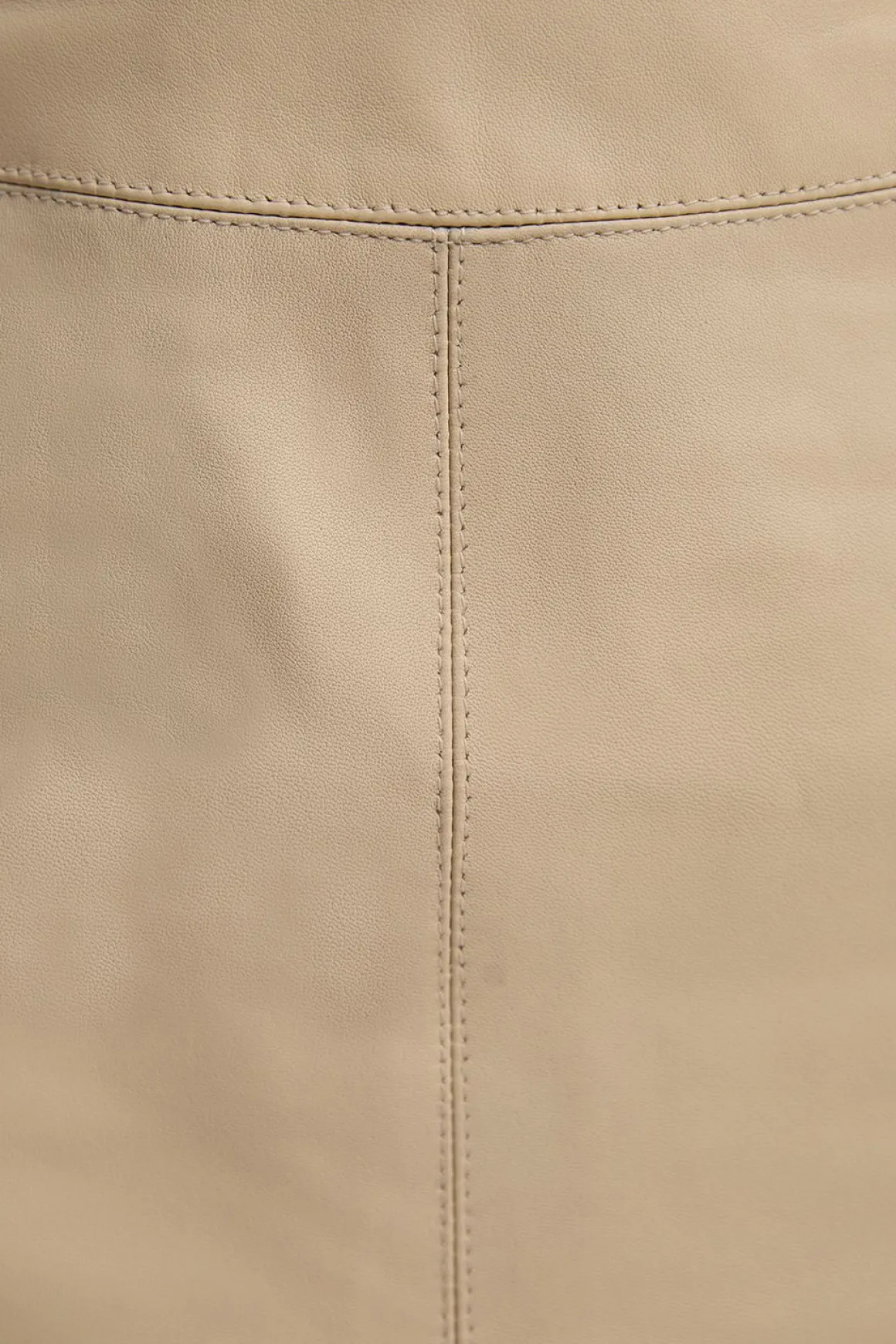Jupe crayon signature en cuir