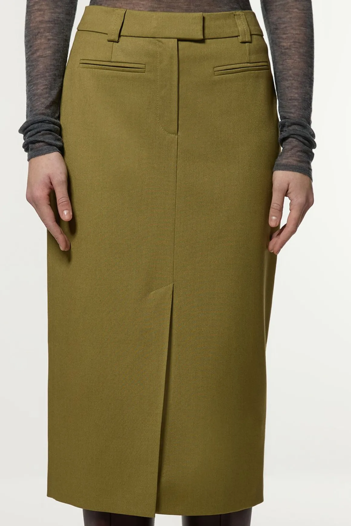 Jupe Crayon Tailleur Structurée Souple Pour Grandes Tailles