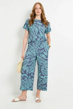 Jupe-culotte Ample En Jersey À Motif Palmier