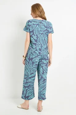 Jupe-culotte Ample En Jersey À Motif Palmier