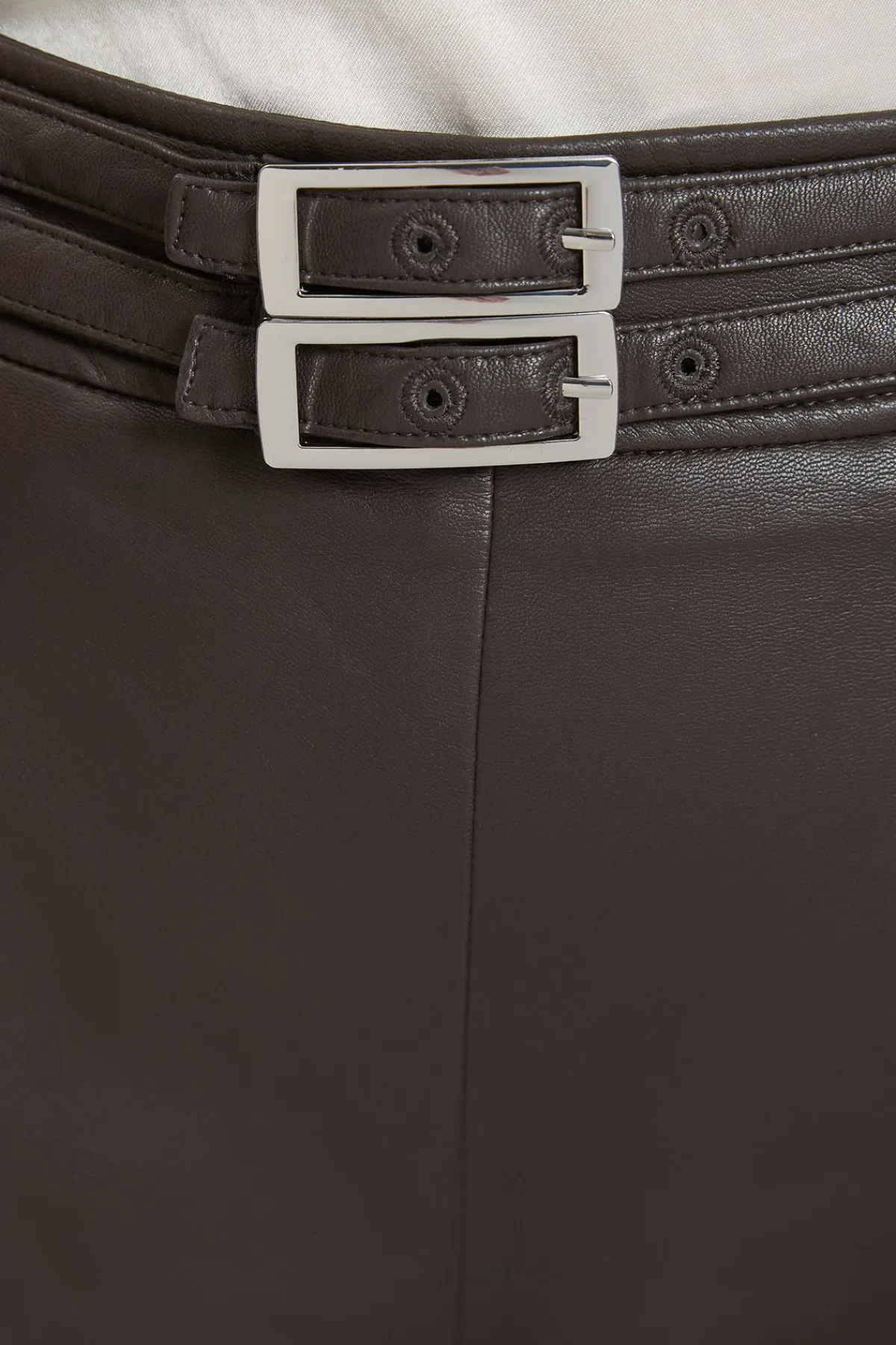 KarenMillen Jupe-culotte Avec Détail Patte En Synthétiquecuir<Femme Jupes|Jupes