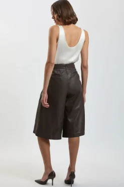 KarenMillen Jupe-culotte Avec Détail Patte En Synthétiquecuir<Femme Jupes|Jupes