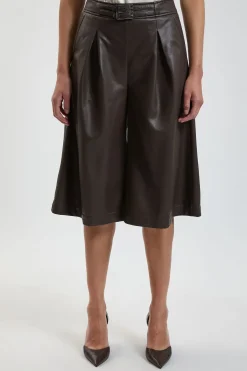 KarenMillen Jupe-culotte Avec Détail Patte En Synthétiquecuir<Femme Jupes|Jupes