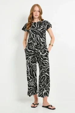 Jupe-culotte Large En Jersey Tropical