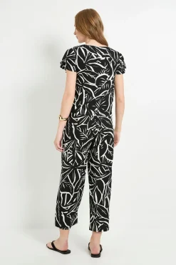 Jupe-culotte Large En Jersey Tropical