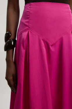 Jupe De Bal En Coton Tissé Avec Détail Taille Basse