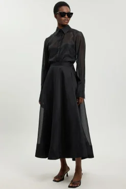 Jupe de Bal en Organdi Tissé
