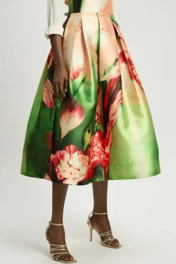 KarenMillen Jupe De Bal En Sergé Tissé Orchidée Floue<Femme Jupes|Jupes