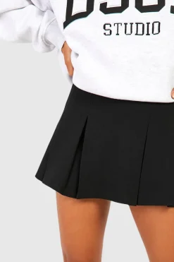 boohoo Jupe de tennis en crêpe plissée<Femme Jupes|Jupes