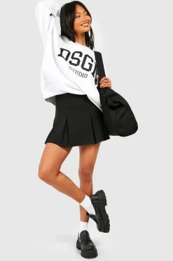 boohoo Jupe de tennis en crêpe plissée<Femme Jupes|Jupes