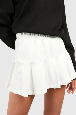 Jupe de tennis plissée en jersey