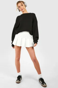 Jupe de tennis plissée en jersey