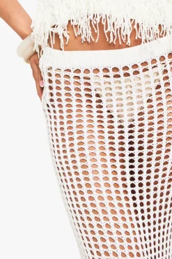 boohoo Jupe en crochet avec garniture à pompons<Femme Jupes|Pulls Et Gilets