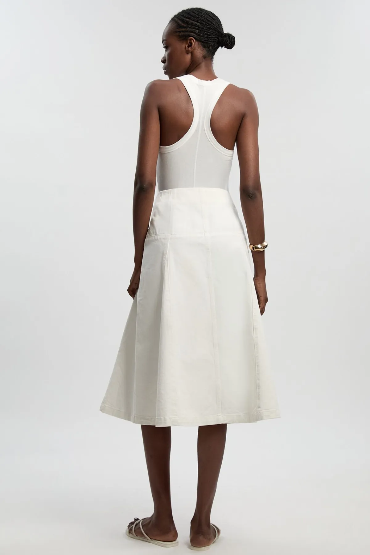 KarenMillen Jupe En Denim À Boutonnage Devant<Femme Jupes|Denim