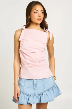 boohoo Jupe En Jean À Ourlet Volant<Femme Jupes|Denim