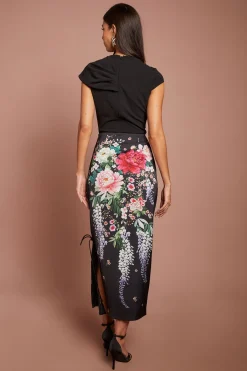 Coast Jupe En Satin Imprimé<Femme Jupes|Jupes