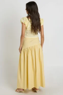 Jupe Longue Asymétrique À Taille Basse