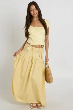 Jupe Longue Asymétrique À Taille Basse