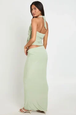 boohoo Jupe Longue Avec Ceinture Froncée<Femme Jupes|Jupes