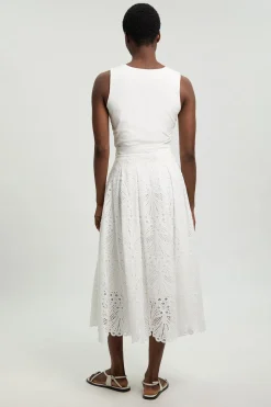Jupe Longue Broderie Anglaise En Coton