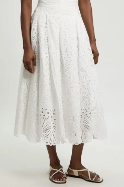 Jupe Longue Broderie Anglaise En Coton