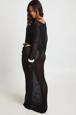 boohoo Jupe Longue De Plage En Crochet<Femme Jupes|Pulls Et Gilets