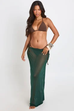 Jupe Longue De Plage En Maille Transparente