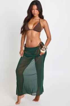 Jupe Longue De Plage En Maille Transparente
