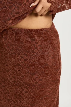 Jupe Longue en Dentelle Premium Grande Taille