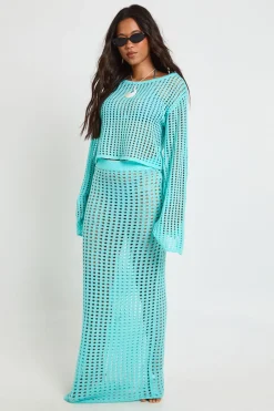 Jupe Longue En Maille Crochet