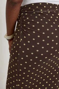 boohoo Jupe Longue En Mesh À Pois Grande Taille<Femme Jupes|Jupes