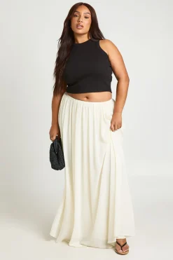 boohoo Jupe Longue En Mousseline Grande Taille<Femme Jupes|Jupes